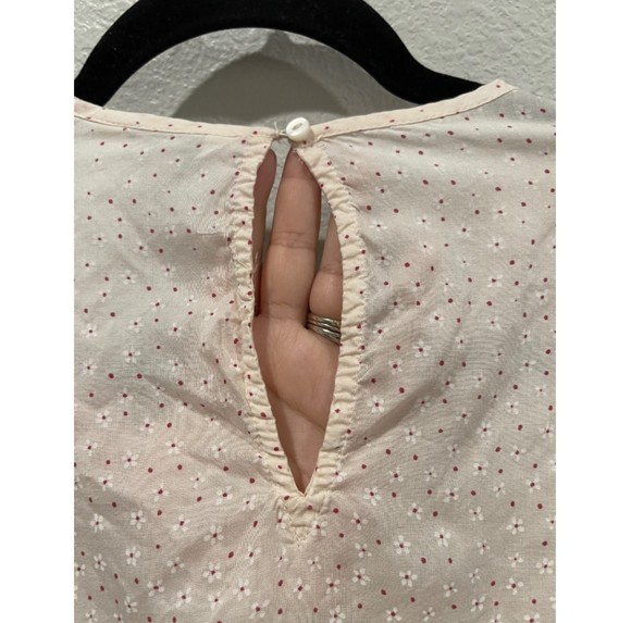 LUCKY BRAND Pinko Floral Pleated Blouse - Picture 5 of 5